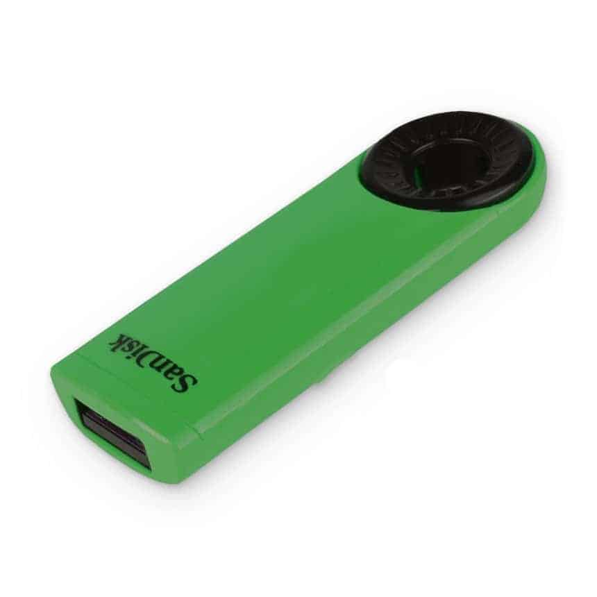 (image for) SanDisk 64GB Cruzer Dial USB 2.0 Flash Drive SDCZ57-064G-AW4G - Green